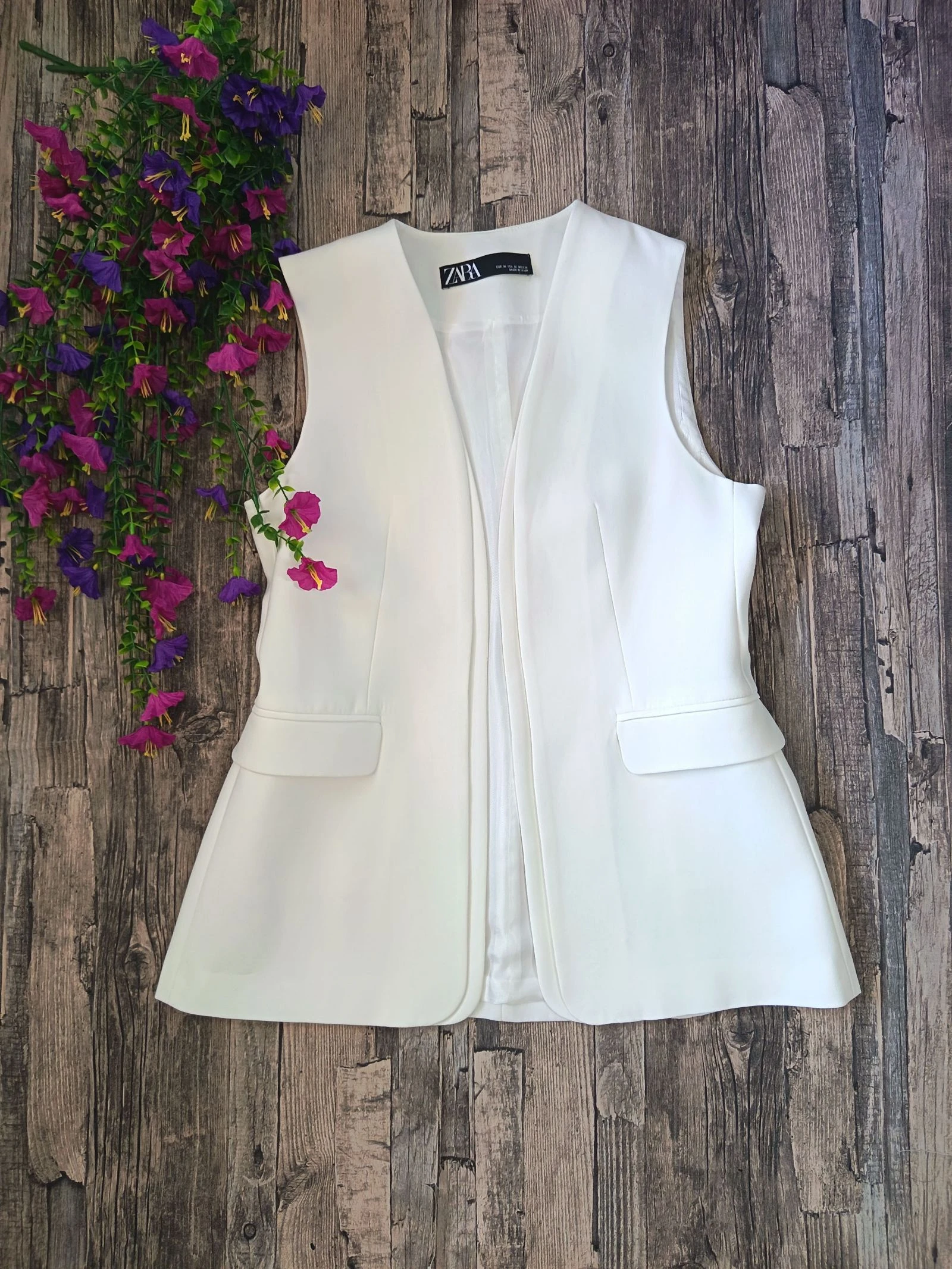 Chaleco Blanco ♡ Zara * Talla M